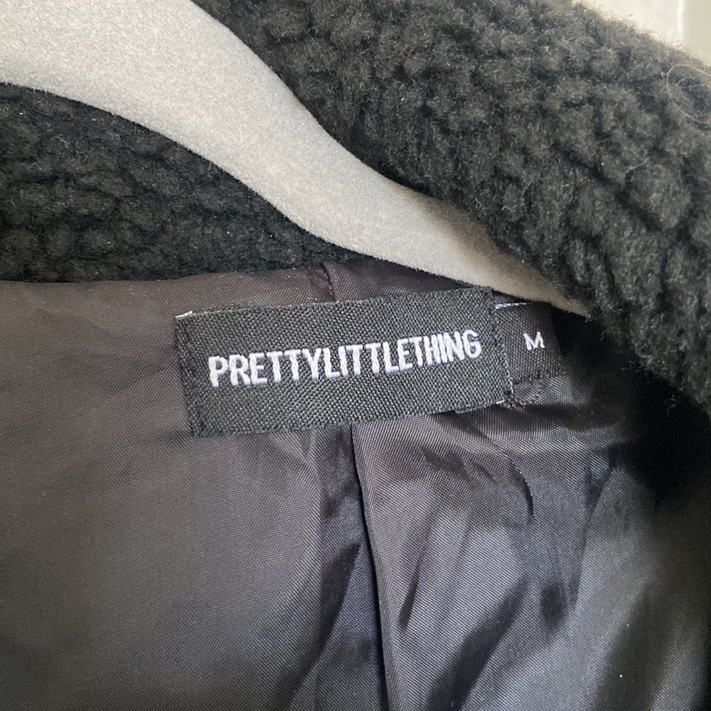 Prettylittlething Black Teddy Jacket - image 2
